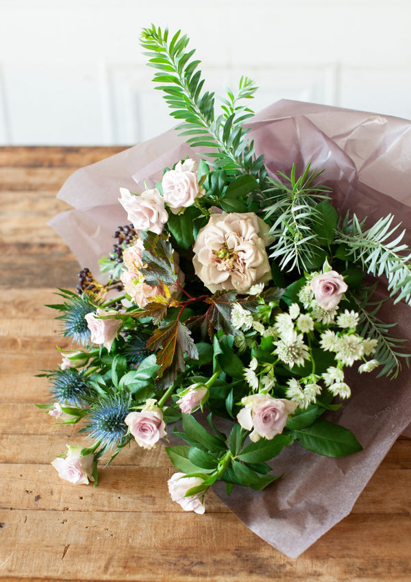【週末限定】保科バラ園のバラを使った おしゃれな花束「full bloom」【期間限定 オータムギフト】