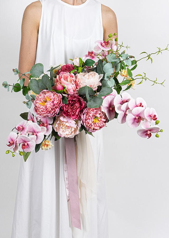 moay flower アーティシャルフラワー カラーブーケ【ブートニア付き】 アーティシャルフラワー】ジニアの花束ブーケ ブーケ blow in