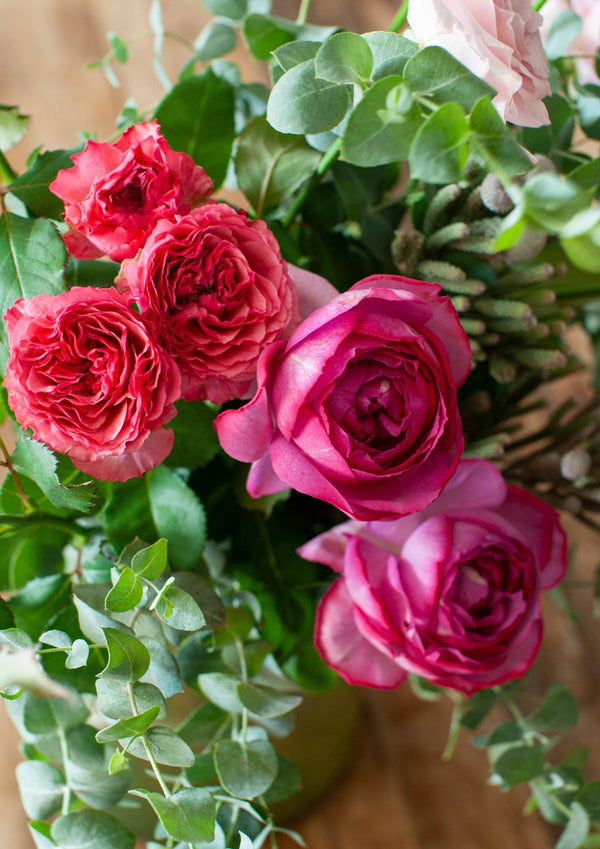 いい夫婦の日 おしゃれなブーケ Sサイズ「fuchsia」【バラの花束】