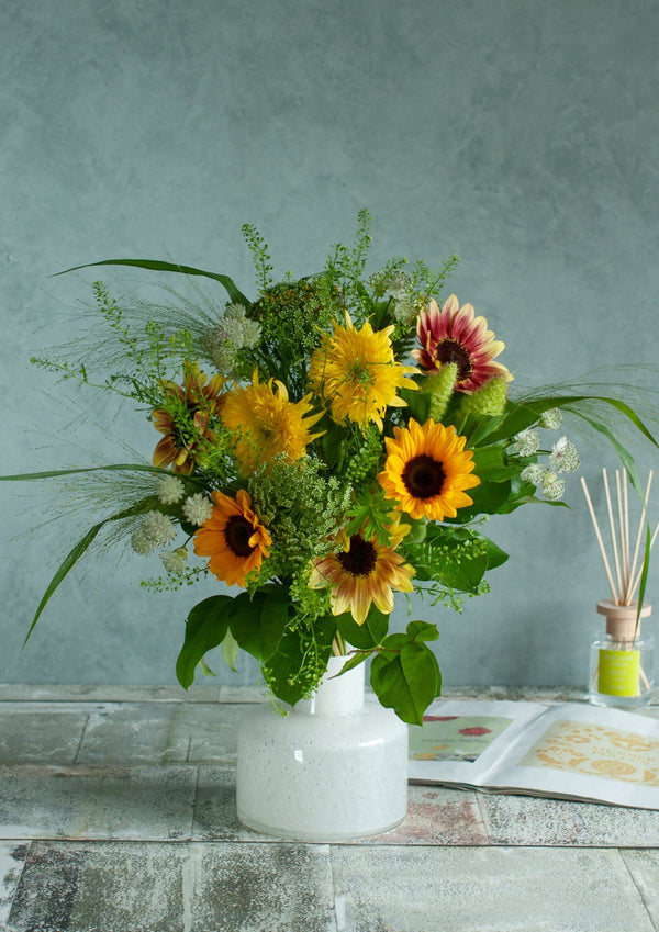 【お中元】 ひまわりの花束 「Summer scenery」(夏の風景)サマーギフト2024【おしゃれな夏の花束】