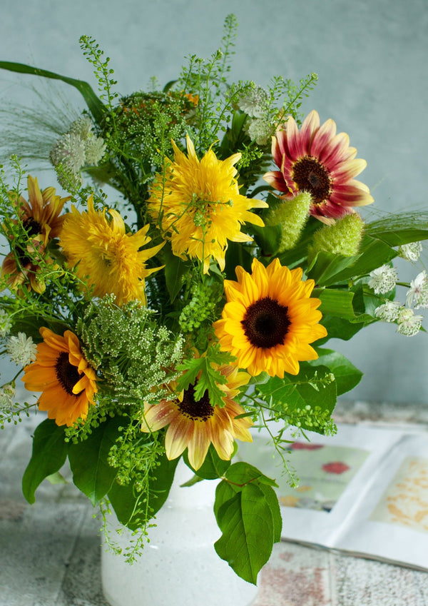 【お中元】 ひまわりの花束 「Summer scenery」(夏の風景)サマーギフト2024【おしゃれな夏の花束】