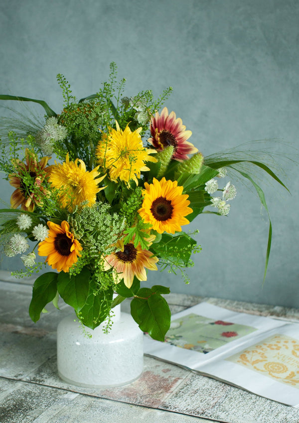 【お中元】 ひまわりの花束 「Summer scenery」(夏の風景)サマーギフト2024【おしゃれな夏の花束】