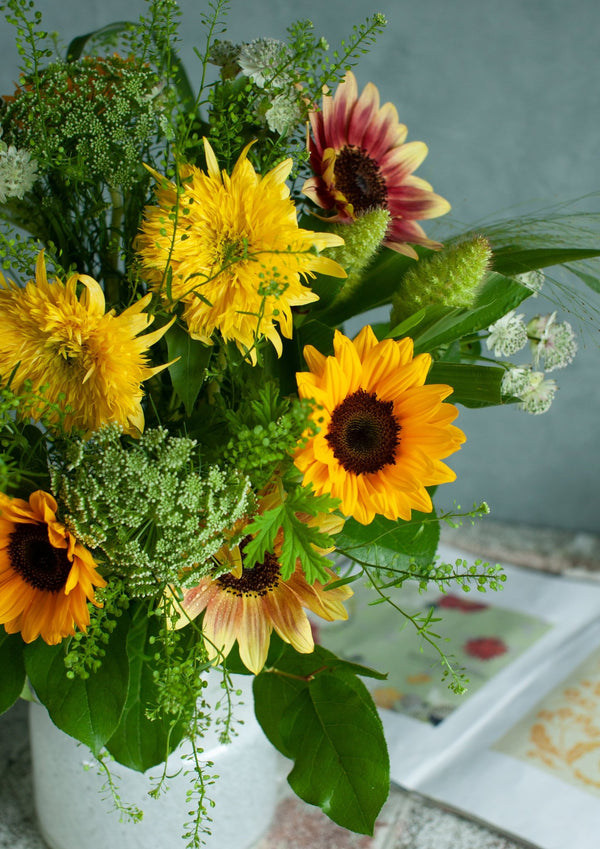 【お中元】 ひまわりの花束 「Summer scenery」(夏の風景)サマーギフト2024【おしゃれな夏の花束】