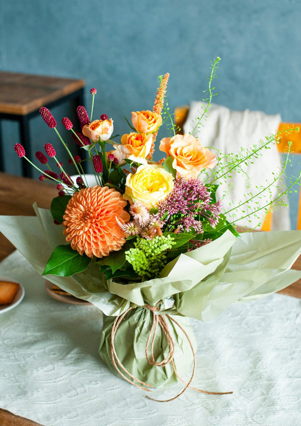 2024年敬老の日ギフト そのまま飾れる! 秋のお花を使った 敬老の日限定・洋風の花束 「daidai」