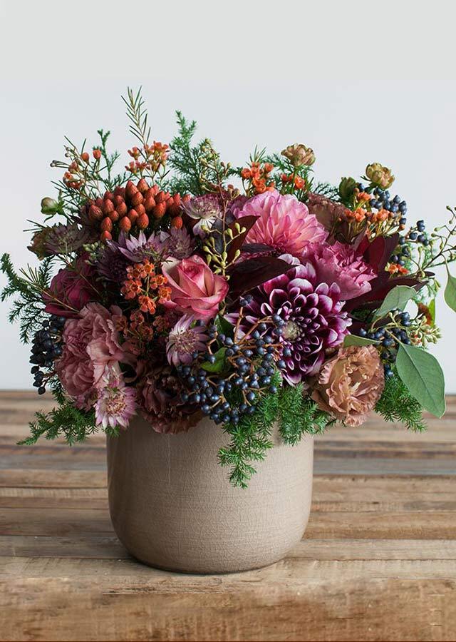 秋・冬 期間限定】スペシャルアレンジメント「グラデーションレッド