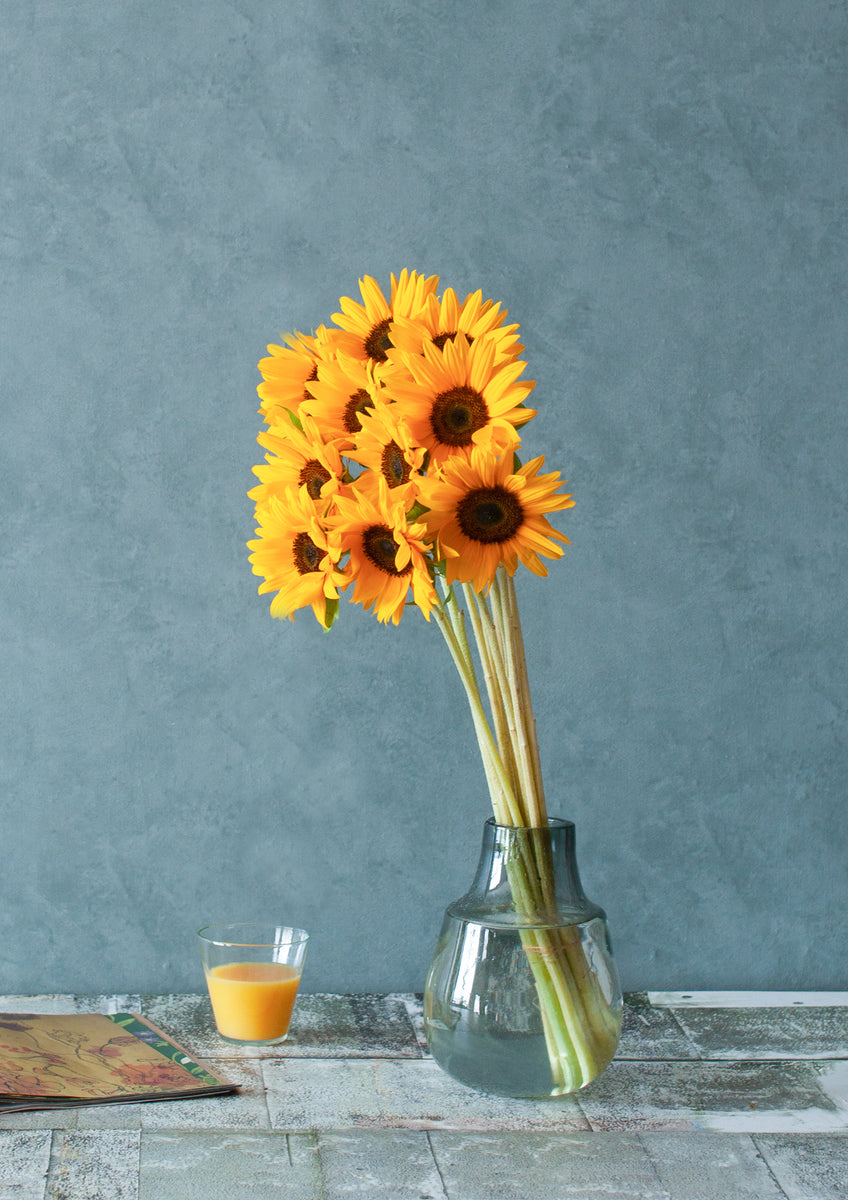 季節の花 50～60ｃｍ 「ひまわり」サンリッチオレンジ10本 花径8 