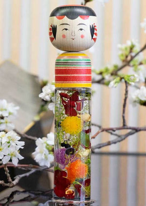 【こけしとハーバリウム】いわき伝統工芸品とコラボ「コケシウム」
