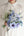 【ウェディングブーケ】Natural-Garden 空色のウェディングクラッチブーケ ブートニア付き【造花のブーケ】
