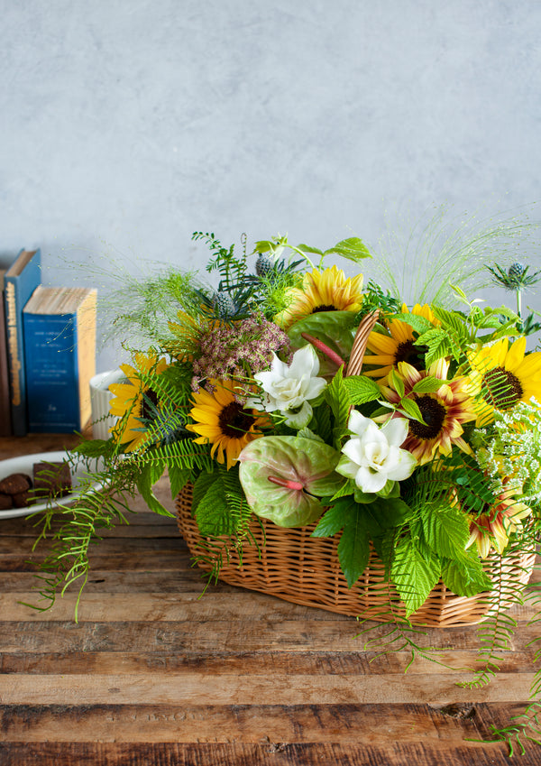 【2024年父の日の花】父の日 Special フラワーアレンジメント XLサイズ 「Helianthus field」