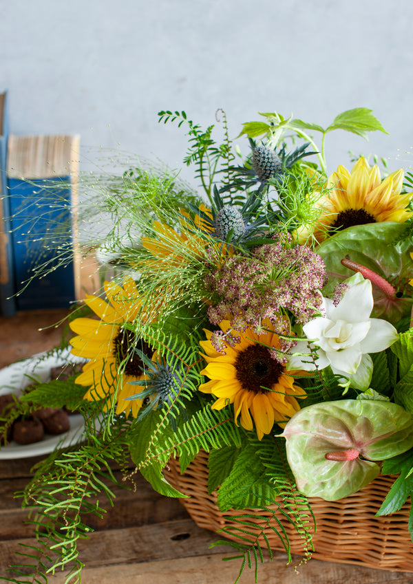 【2024年父の日の花】父の日 Special フラワーアレンジメント XLサイズ 「Helianthus field」