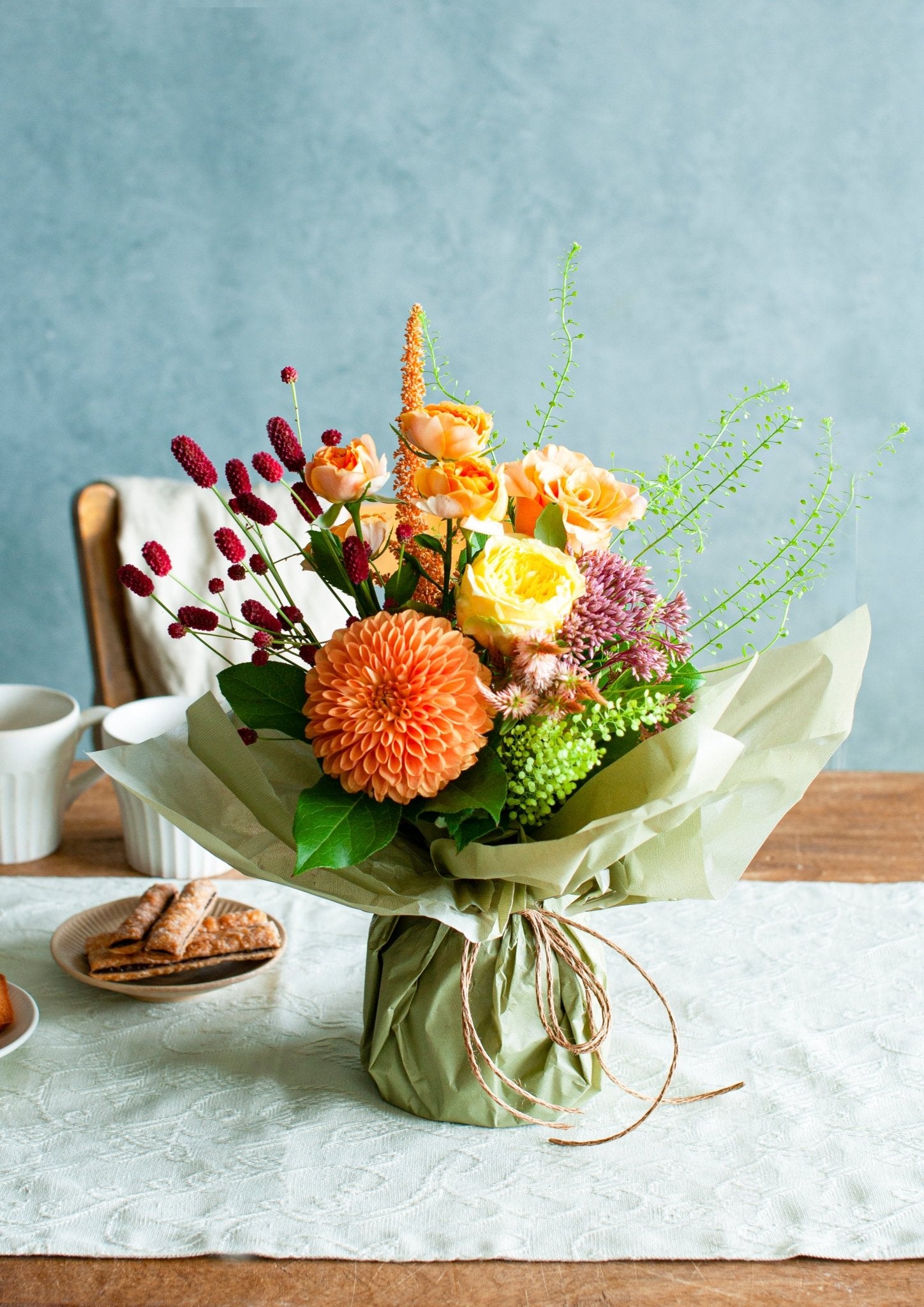 2025年敬老の日ギフト そのまま飾れる！ 秋のお花を使った 敬老の日限定・洋風の花束 「daidai」