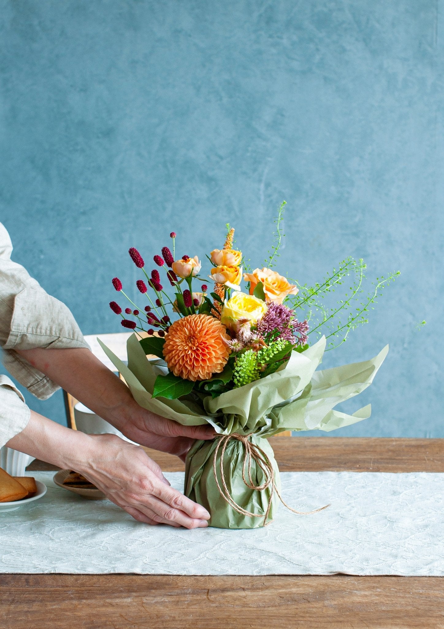 2025年敬老の日ギフト そのまま飾れる！ 秋のお花を使った 敬老の日限定・洋風の花束 「daidai」