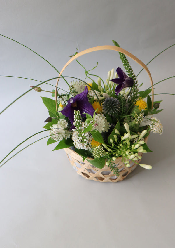 『ミント緑茶』と『花籠』のセットギフト 京都店プロデュース 夏を贈る「夏涼花」