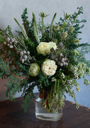 【期間限定】12月を届ける！冬の始まりの花束「first snow」