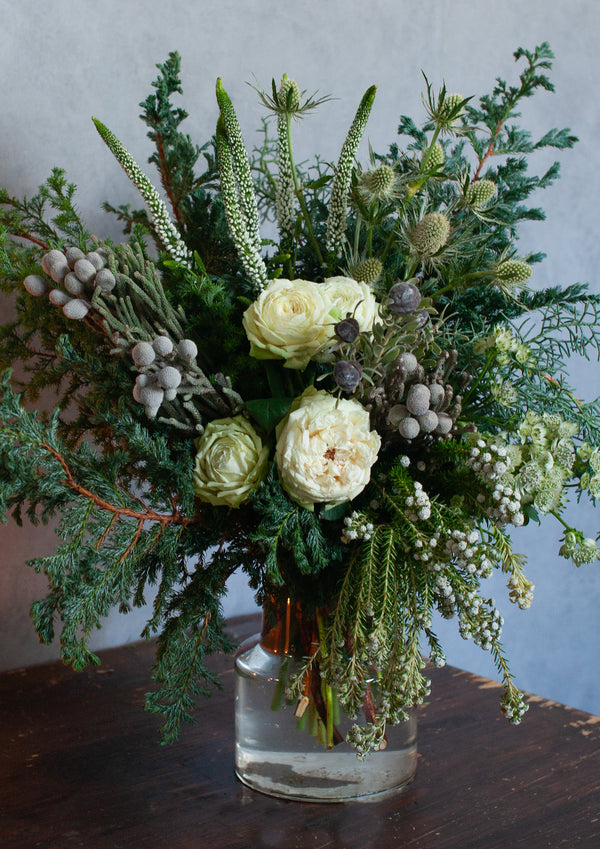 【期間限定】12月を届ける！冬の始まりの花束「first snow」