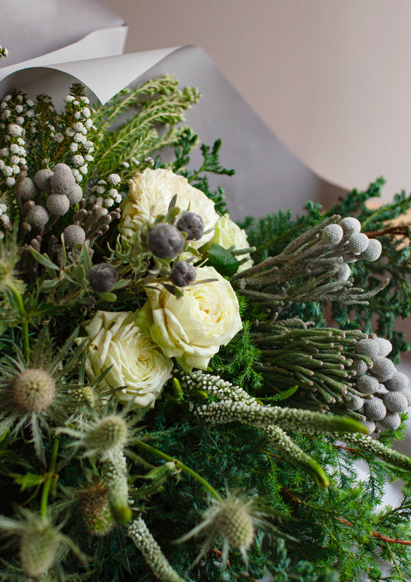 【期間限定】12月を届ける！冬の始まりの花束「first snow」