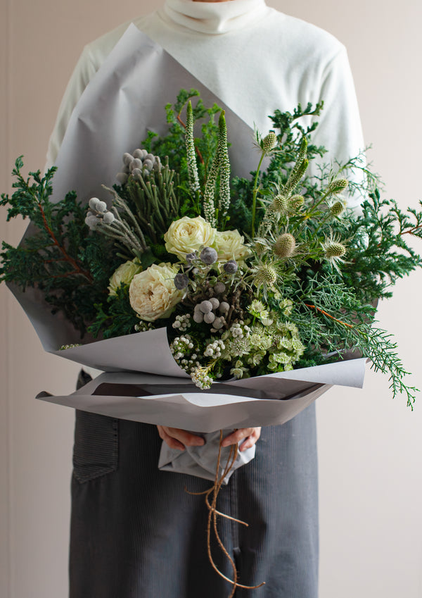 【期間限定】12月を届ける！冬の始まりの花束「first snow」