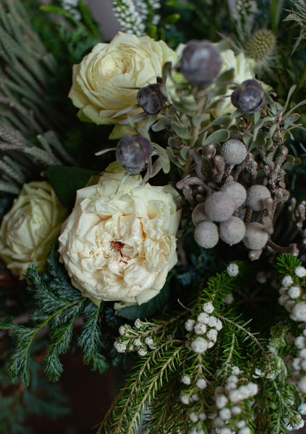 【期間限定】12月を届ける！冬の始まりの花束「first snow」