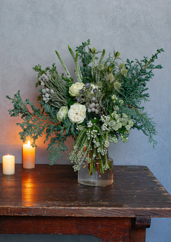 【期間限定】12月を届ける！冬の始まりの花束「first snow」