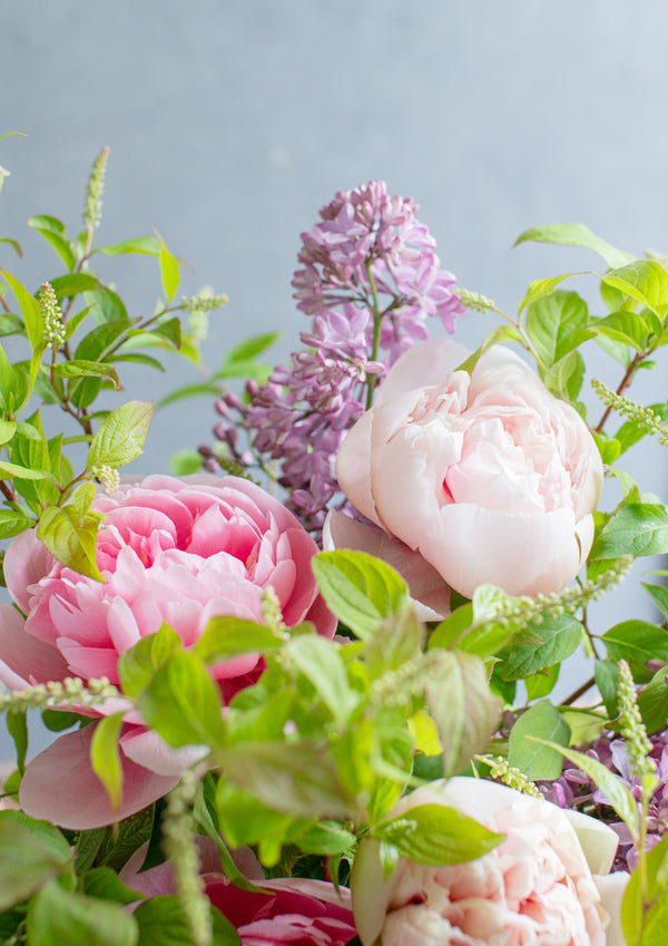 【期間限定】5月をお届け！初夏の風景を束ねた花束「芍薬とライラック - les parfums de mai - 」 - &YOUKAEN (アンドユーカエン)