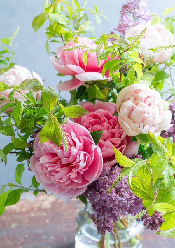 【期間限定】5月をお届け！初夏の風景を束ねた花束「芍薬とライラック - les parfums de mai - 」 - &YOUKAEN (アンドユーカエン)