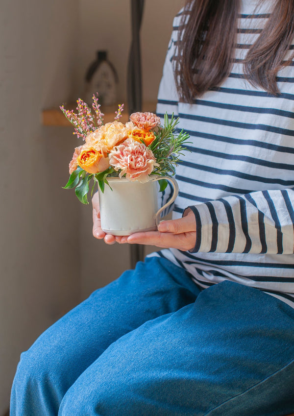 【母の日】アレンジメント - S - オレンジ - &YOUKAEN (アンドユーカエン)