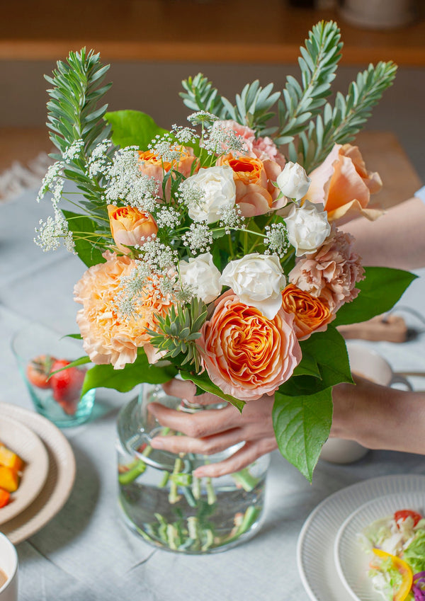 【母の日】花束 - M - オレンジ - &YOUKAEN (アンドユーカエン)