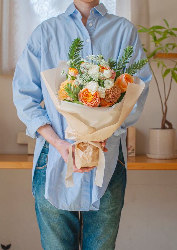 【母の日】花束 - M - オレンジ - &YOUKAEN (アンドユーカエン)