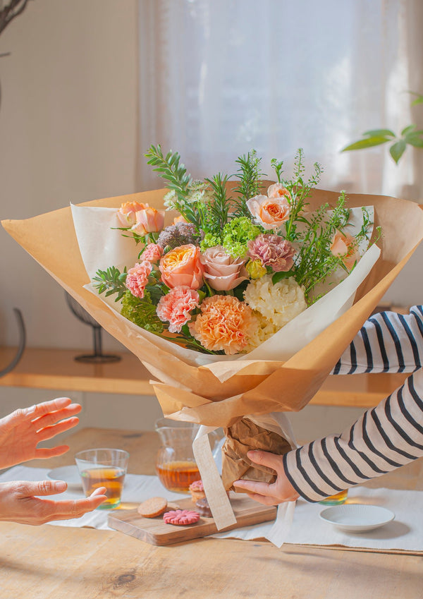 【母の日】花束 - L - オレンジ - &YOUKAEN (アンドユーカエン)