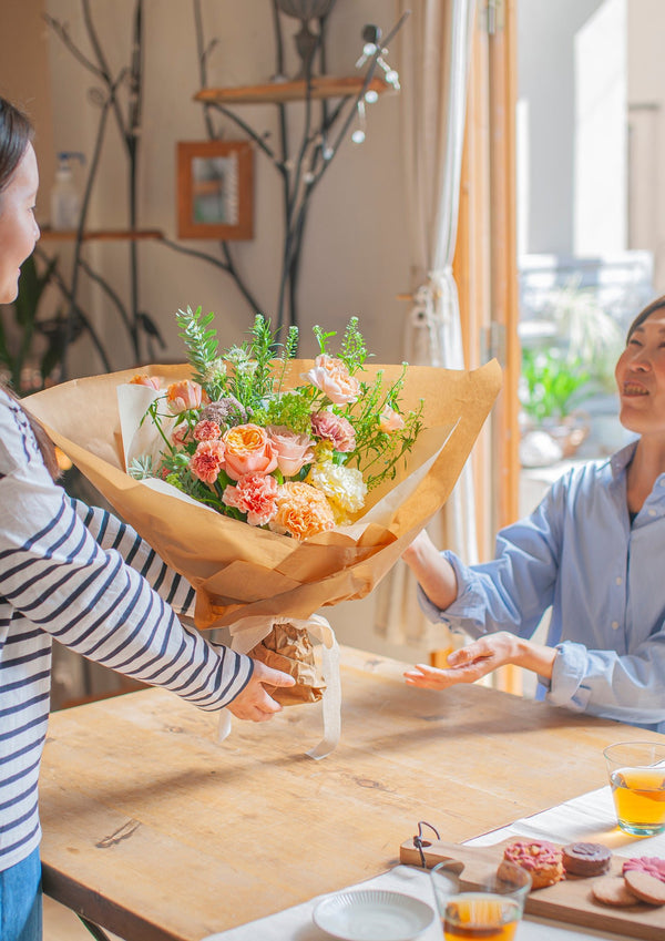 【母の日】花束 - L - オレンジ - &YOUKAEN (アンドユーカエン)