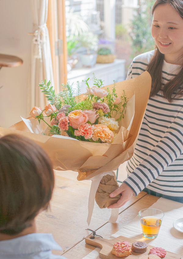 【母の日】花束 - L - オレンジ - &YOUKAEN (アンドユーカエン)