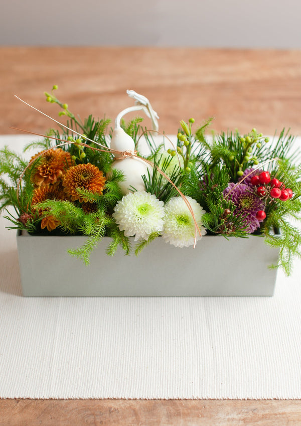 おめでたい新年のBOX卓上アレンジメント Sサイズ「円 - en - 」【2026年 迎春ギフト】 - &YOUKAEN (アンドユーカエン)