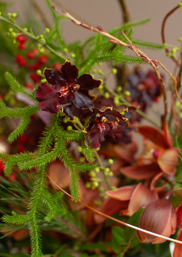 おめでたい新年の卓上アレンジメント Lサイズ「福 - fuku - 」【2026年 迎春ギフト】 - &YOUKAEN (アンドユーカエン)