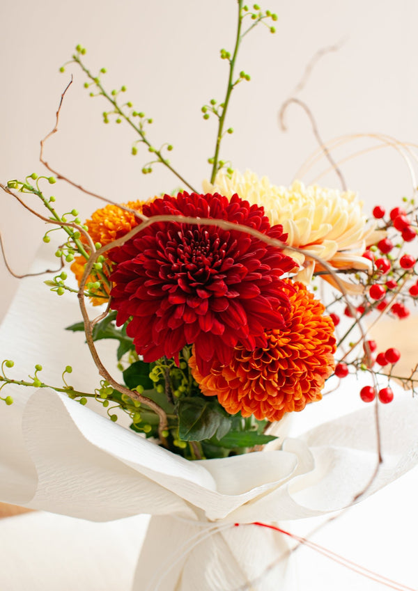 おめでたい新年のその場で飾れる花束 「満 - michi - 」【2026年 迎春ギフト】 - &YOUKAEN (アンドユーカエン)