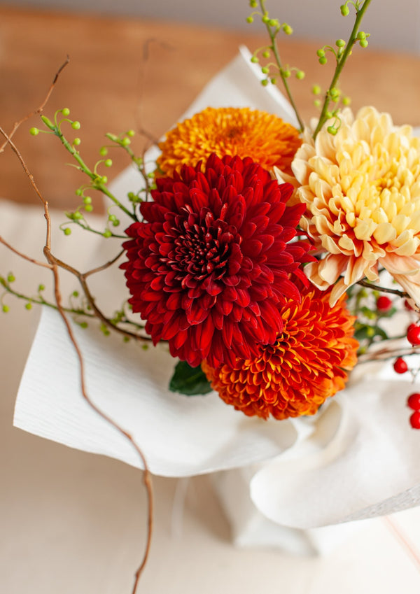 おめでたい新年のその場で飾れる花束 「満 - michi - 」【2026年 迎春ギフト】 - &YOUKAEN (アンドユーカエン)