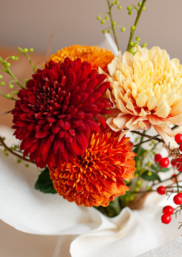 おめでたい新年のその場で飾れる花束 「満 - michi - 」【2026年 迎春ギフト】 - &YOUKAEN (アンドユーカエン)