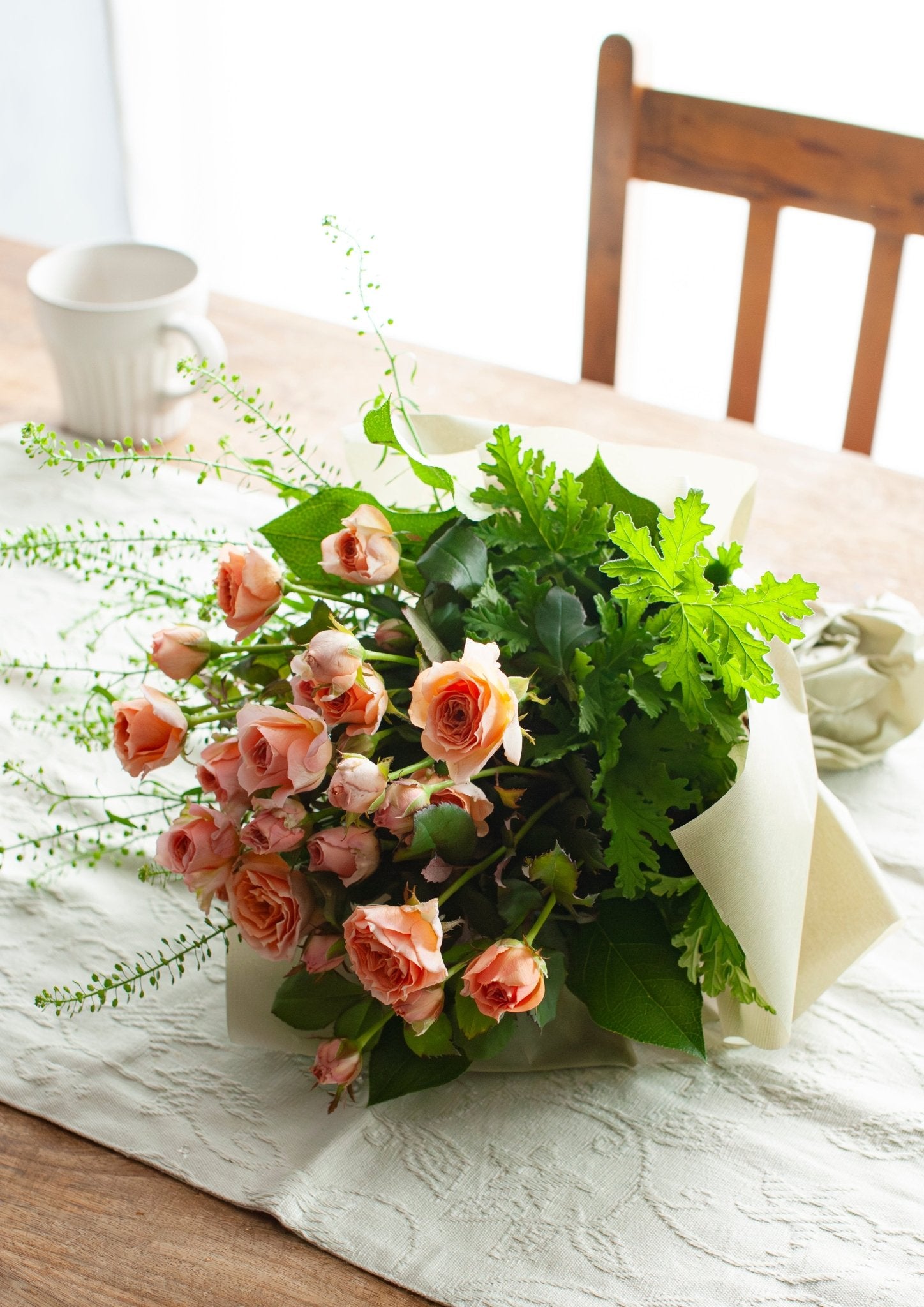 季節を愉しむローズブーケ 「petit roses」