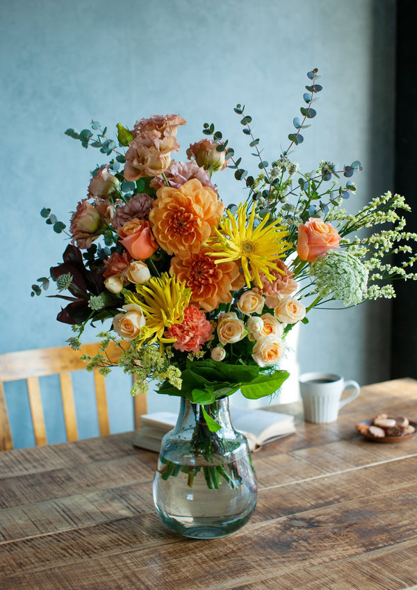 【花束】お祝いにおすすめの花束 GRサイズ オレンジ系「classe orange」