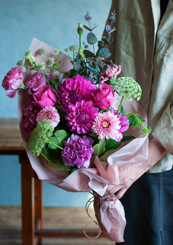 【花束】お祝いにおすすめの花束 LLサイズ ピンク系「grâce rose」