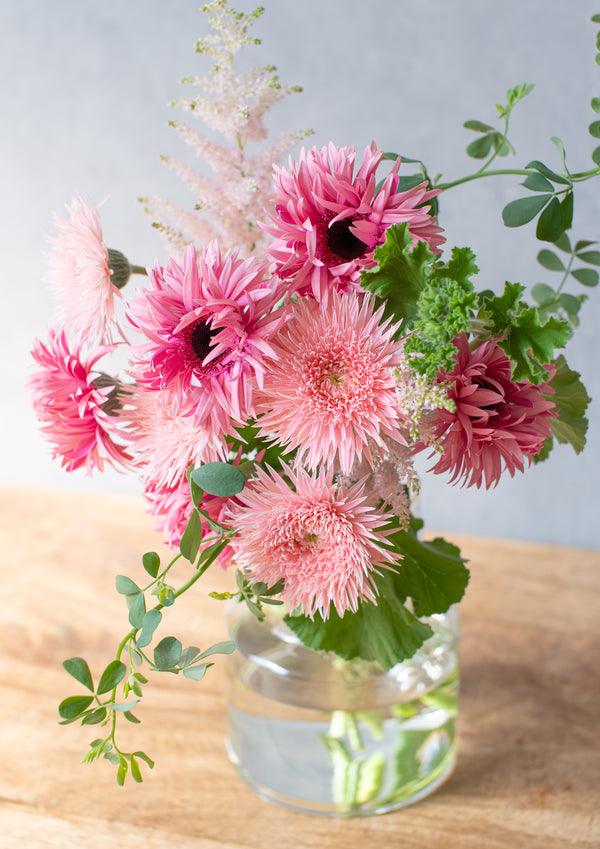 【期間限定】ガーベラのシックな花束「bloom」M - &YOUKAEN (アンドユーカエン)