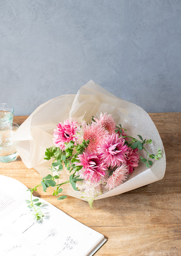 【期間限定】ガーベラのシックな花束「bloom」M - &YOUKAEN (アンドユーカエン)