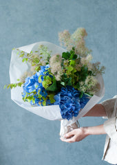 季節を贈るバースデーフラワー 6月「スモークツリーと紫陽花」 - &YOUKAEN (アンドユーカエン)