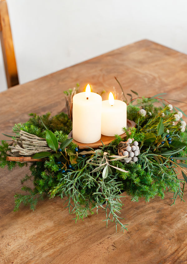 クリスマステーブルアレンジメント M「jul spisebord」 - &YOUKAEN (アンドユーカエン)