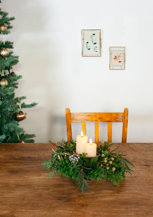 クリスマステーブルアレンジメント M「jul spisebord」 - &YOUKAEN (アンドユーカエン)