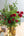 クリスマスブーケ ＜ルージュ＞ Mサイズ｜おしゃれな赤バラと針葉樹の花束
