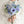 【ウェディングブーケ】Natural-Garden 空色のウェディングクラッチブーケ ブートニア付き【造花のブーケ】
