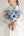 【ウェディングブーケ】Natural-Garden 空色のウェディングクラッチブーケ ブートニア付き【造花のブーケ】