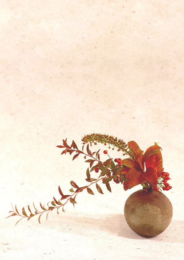 tayori 京の花だより / 和のしつらいを楽しむ <花器付き> 10月 神無月