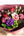 【花束】おしゃれなナチュラルレッド&パープルの花束 Lサイズ【おしゃれなブーケ】