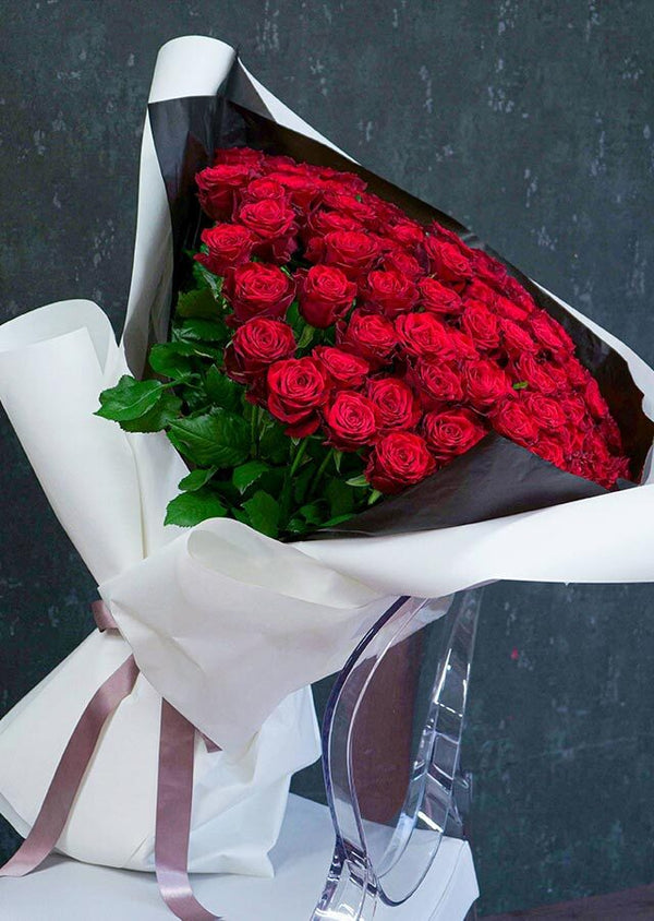 【プロポーズ用花束】赤バラ108本の花束 ※都内配送限定